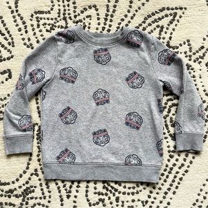 OLD NAVY crewneck sweater, toddler 5T, tiger print